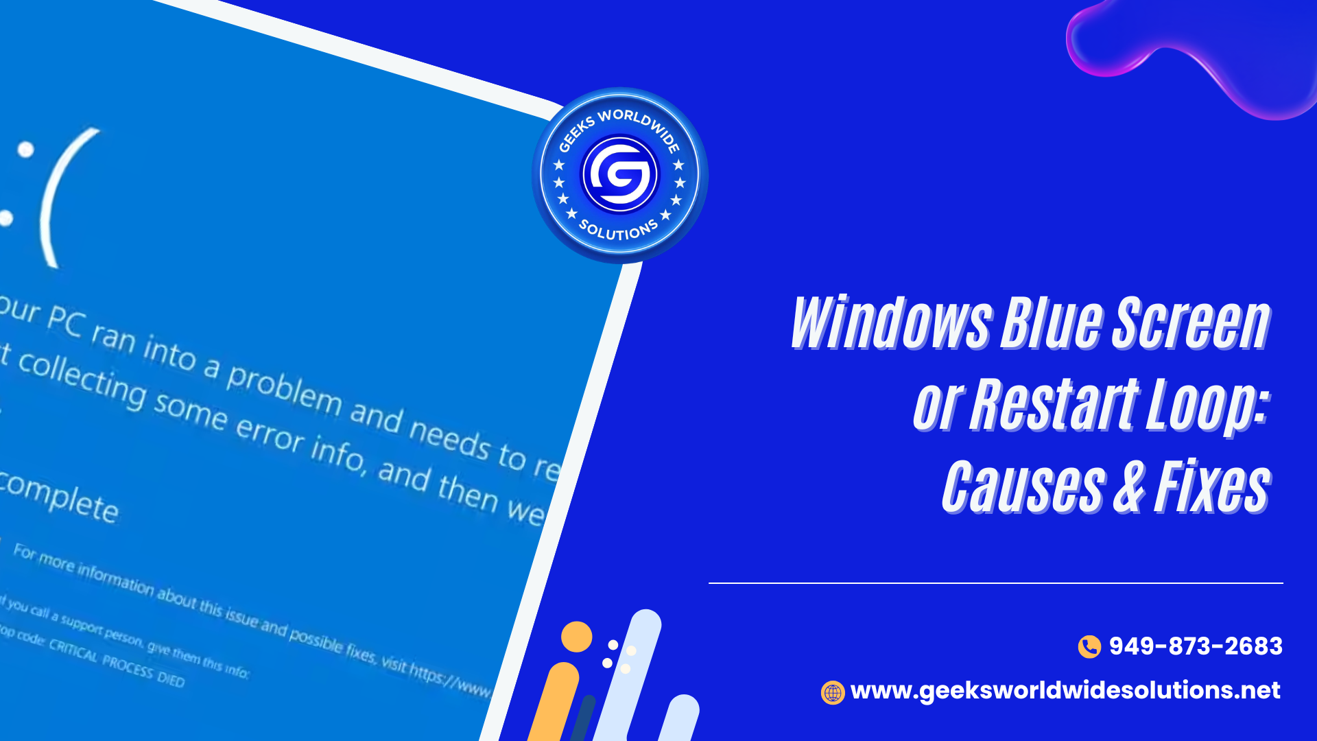 Windows blue screen or restart loop