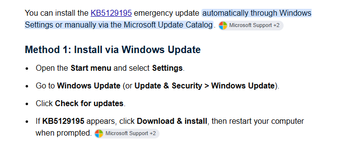 How Do I Install KB5129195?
