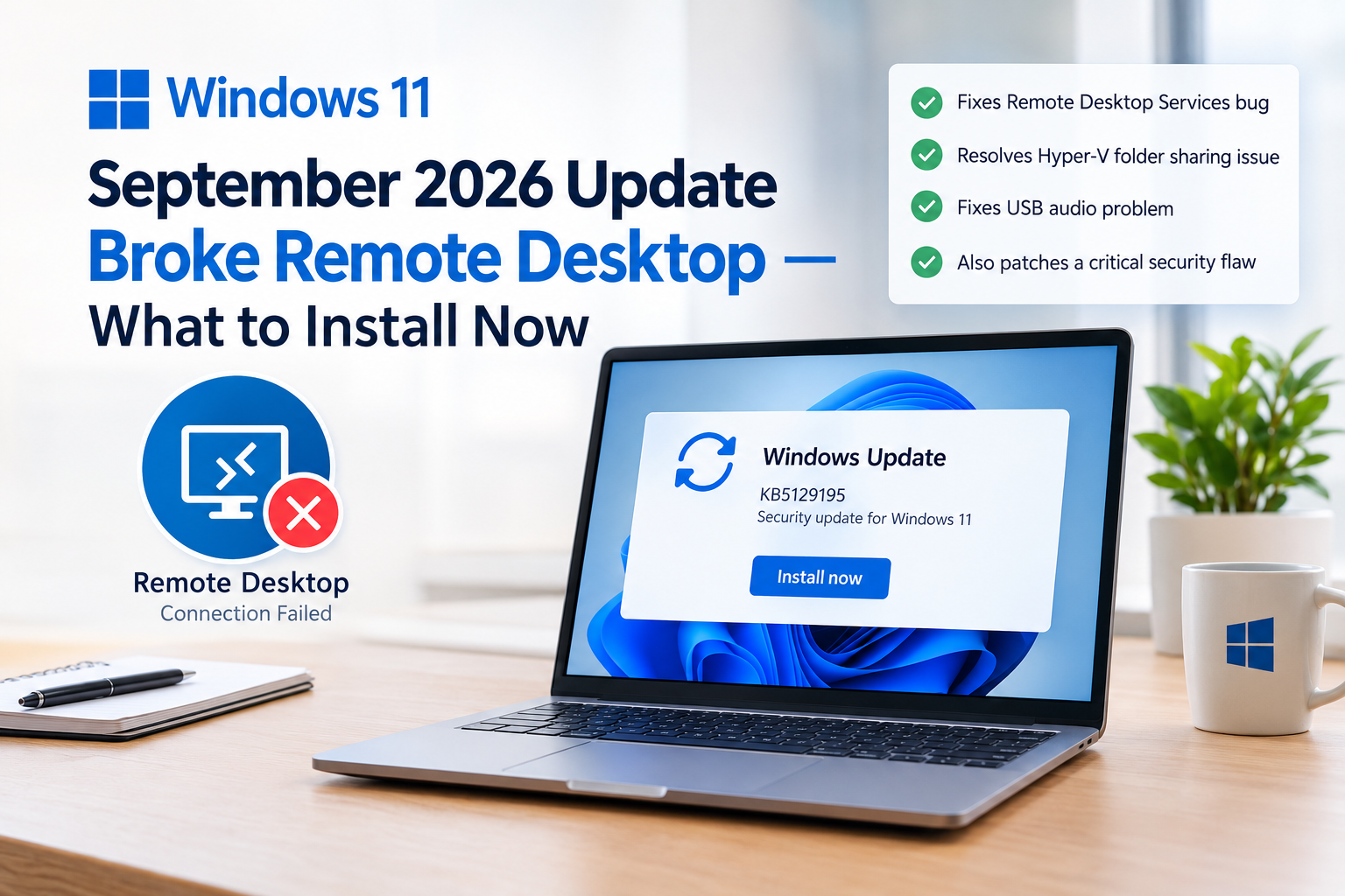 Windows 11 update broke Remote Desktop