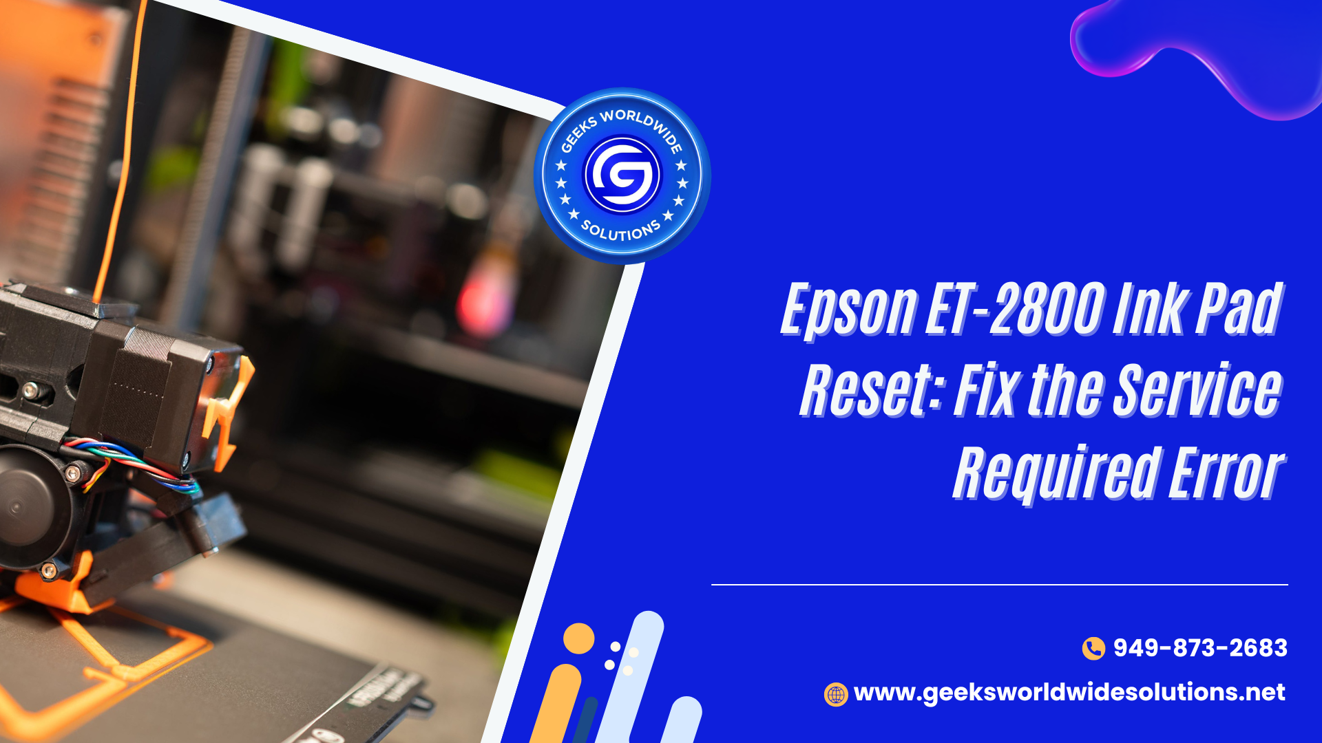 Epson ET-2800 Ink Pad Reset